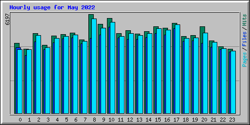 Hourly usage for May 2022
